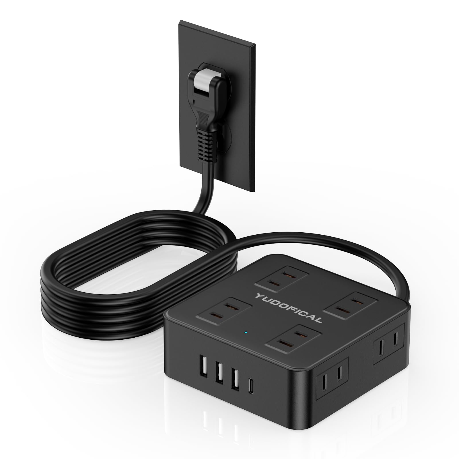 Amazon.co.jp: YUDOFICAL 電源タップ 延長コード 2m usb 8AC口+3USB-A+